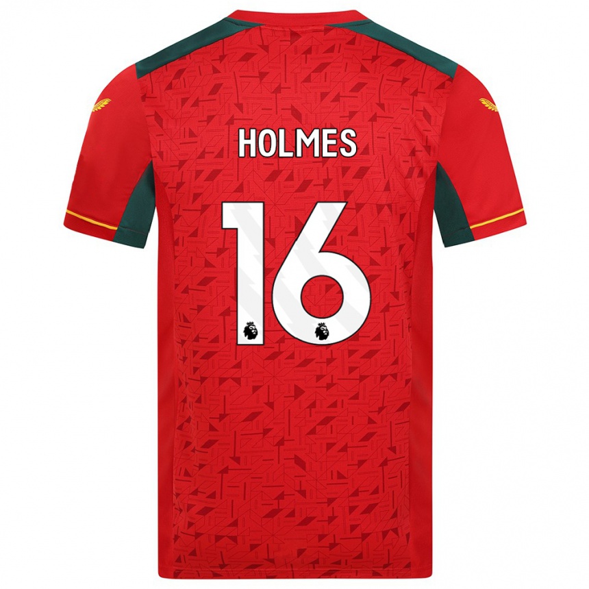 Kids Football Summer Holmes #16 Red Away Jersey 2023/24 T-Shirt