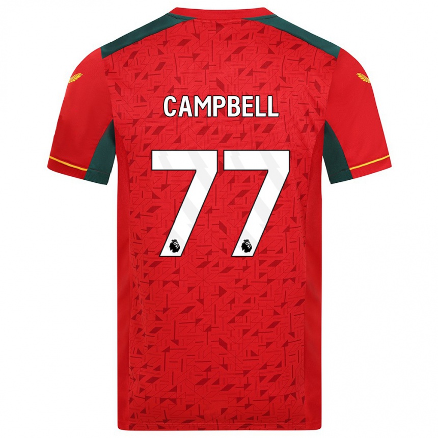 Kids Football Chem Campbell #77 Red Away Jersey 2023/24 T-Shirt