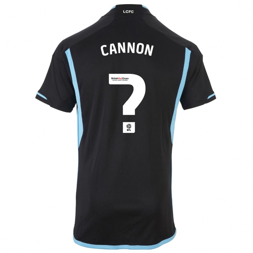 Kids Football Thomas Cannon #0 Black Away Jersey 2023/24 T-Shirt