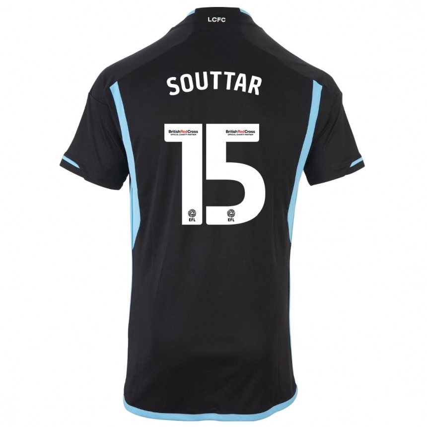 Kids Football Harry Souttar #15 Black Away Jersey 2023/24 T-Shirt