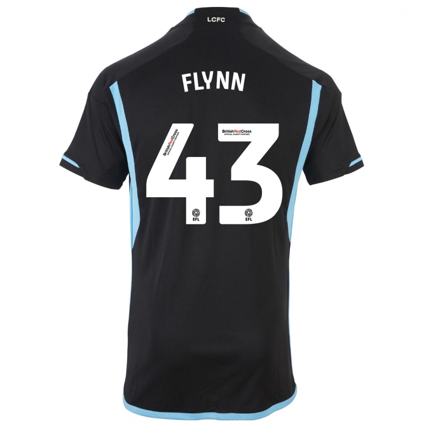 Kids Football Shane Flynn #43 Black Away Jersey 2023/24 T-Shirt