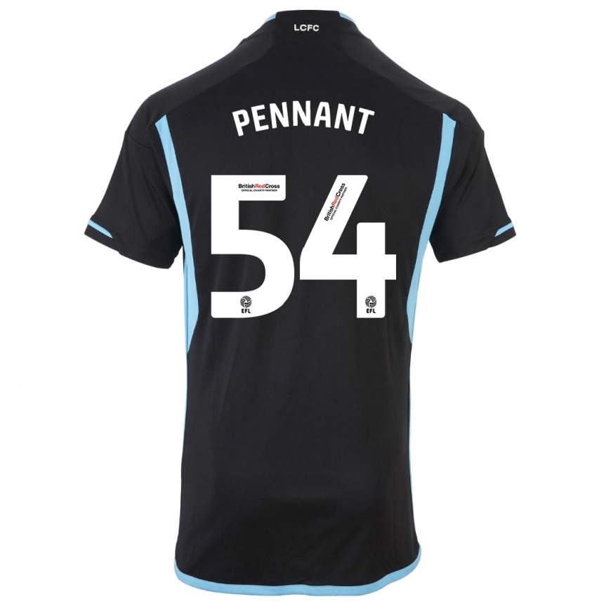 Kids Football Kian Pennant #54 Black Away Jersey 2023/24 T-Shirt