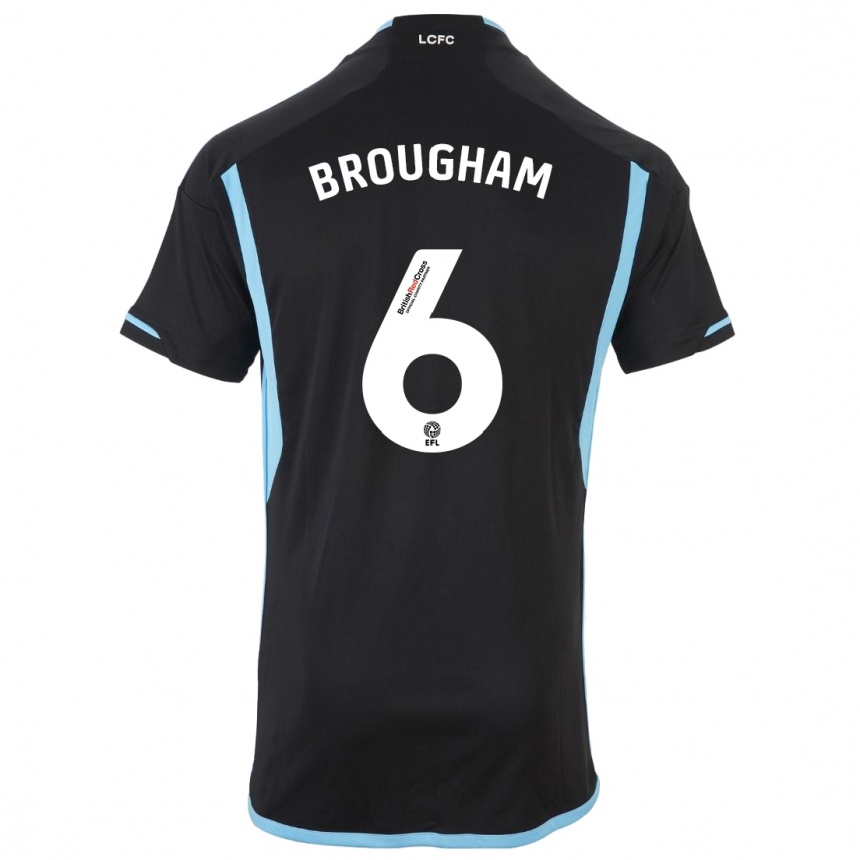 Kids Football Georgia Brougham #6 Black Away Jersey 2023/24 T-Shirt