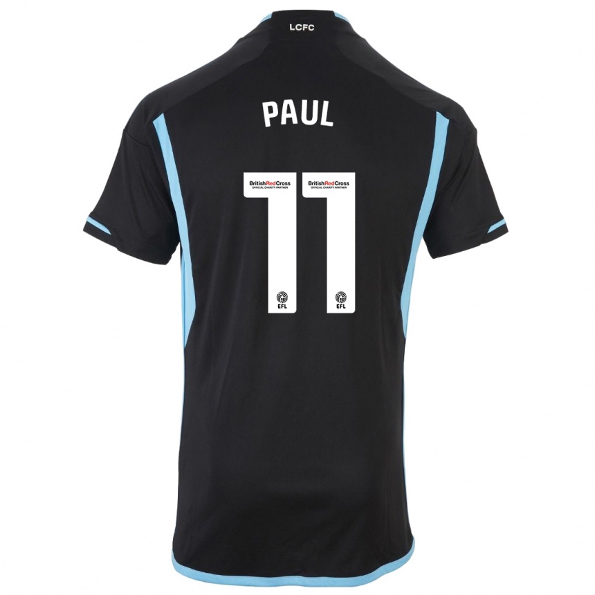 Kids Football Lachante Paul #11 Black Away Jersey 2023/24 T-Shirt