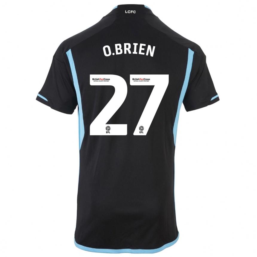 Kids Football Shannon O.brien #27 Black Away Jersey 2023/24 T-Shirt