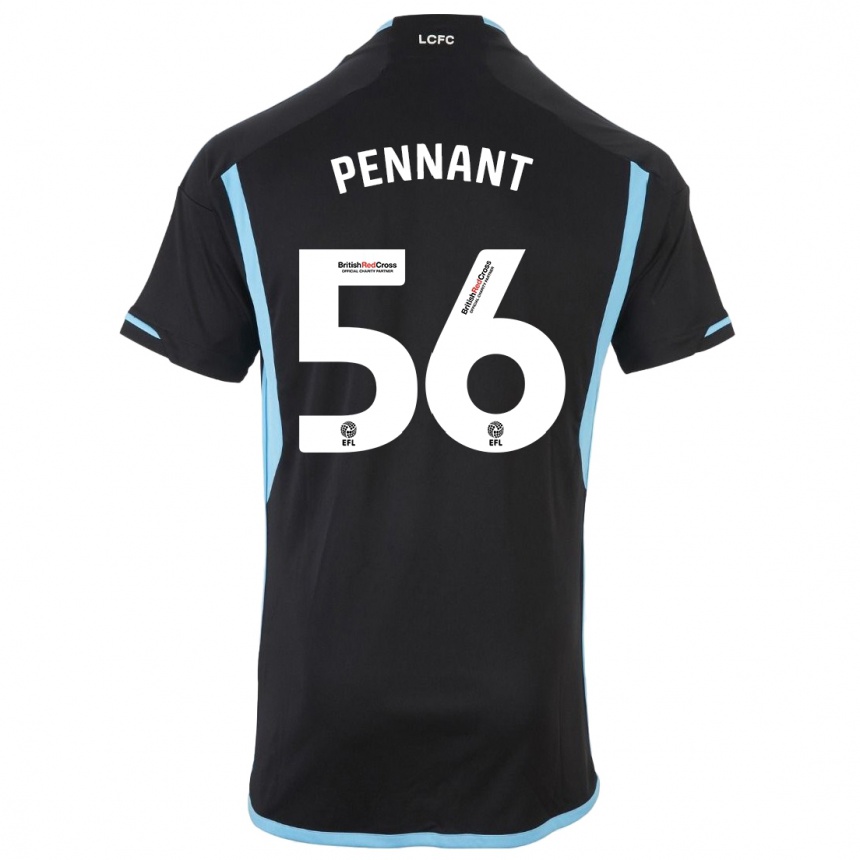 Kids Football Terrell Pennant #56 Black Away Jersey 2023/24 T-Shirt