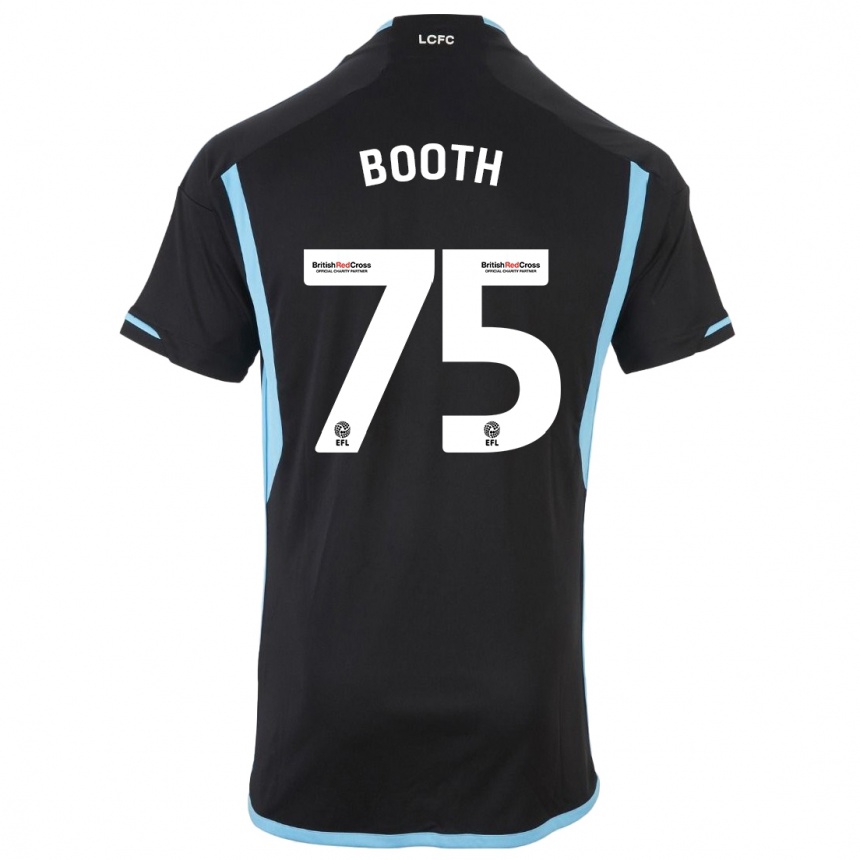 Kids Football Zach Booth #75 Black Away Jersey 2023/24 T-Shirt