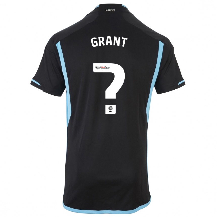 Kids Football Bradley Grant #0 Black Away Jersey 2023/24 T-Shirt