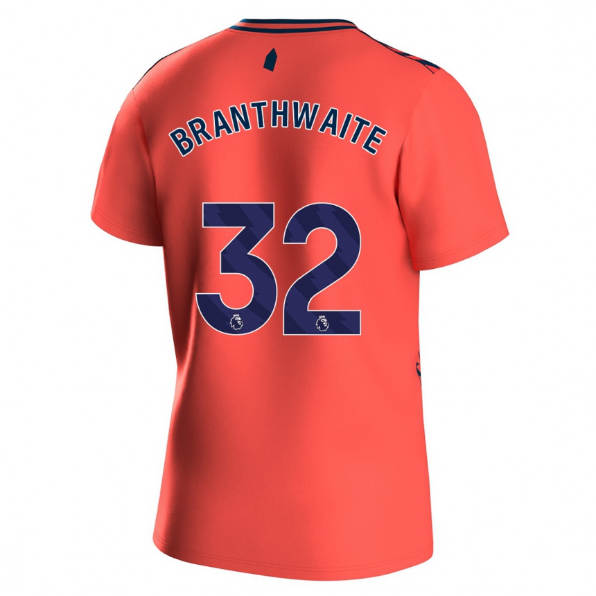 Kids Football Jarrad Branthwaite #32 Coral Away Jersey 2023/24 T-Shirt