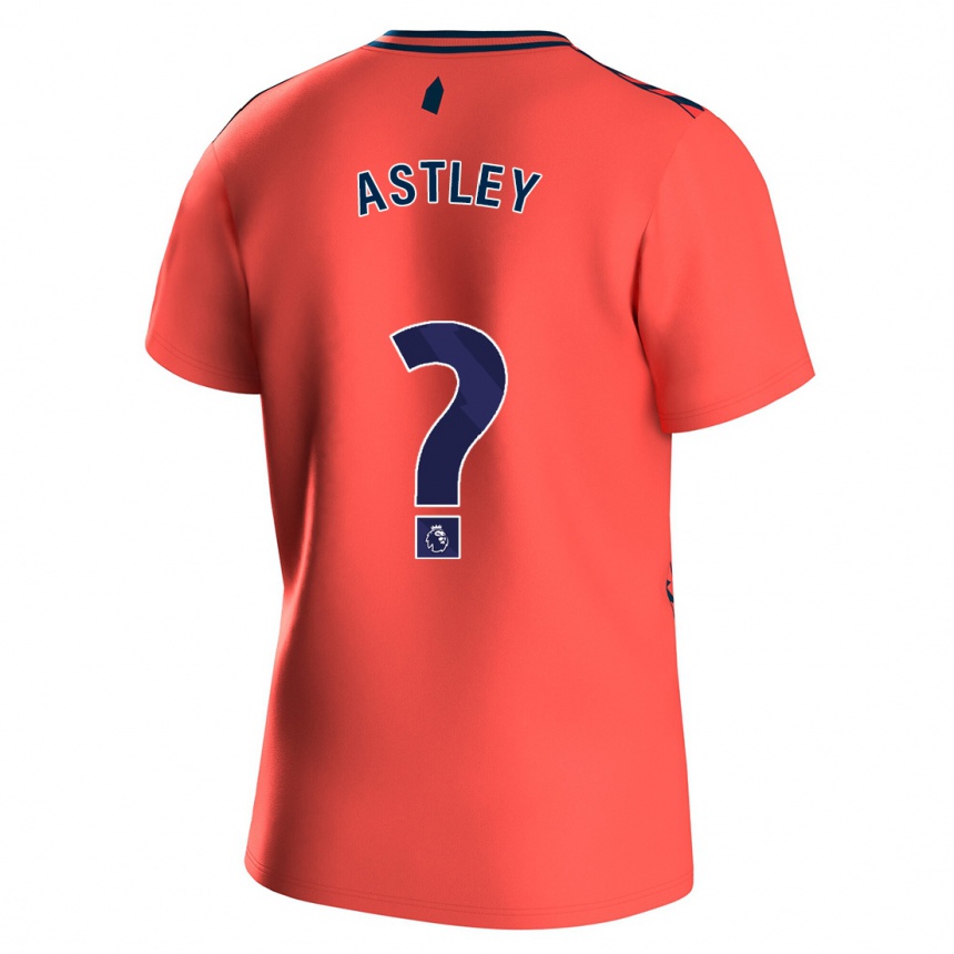 Kids Football Ryan Astley #0 Coral Away Jersey 2023/24 T-Shirt