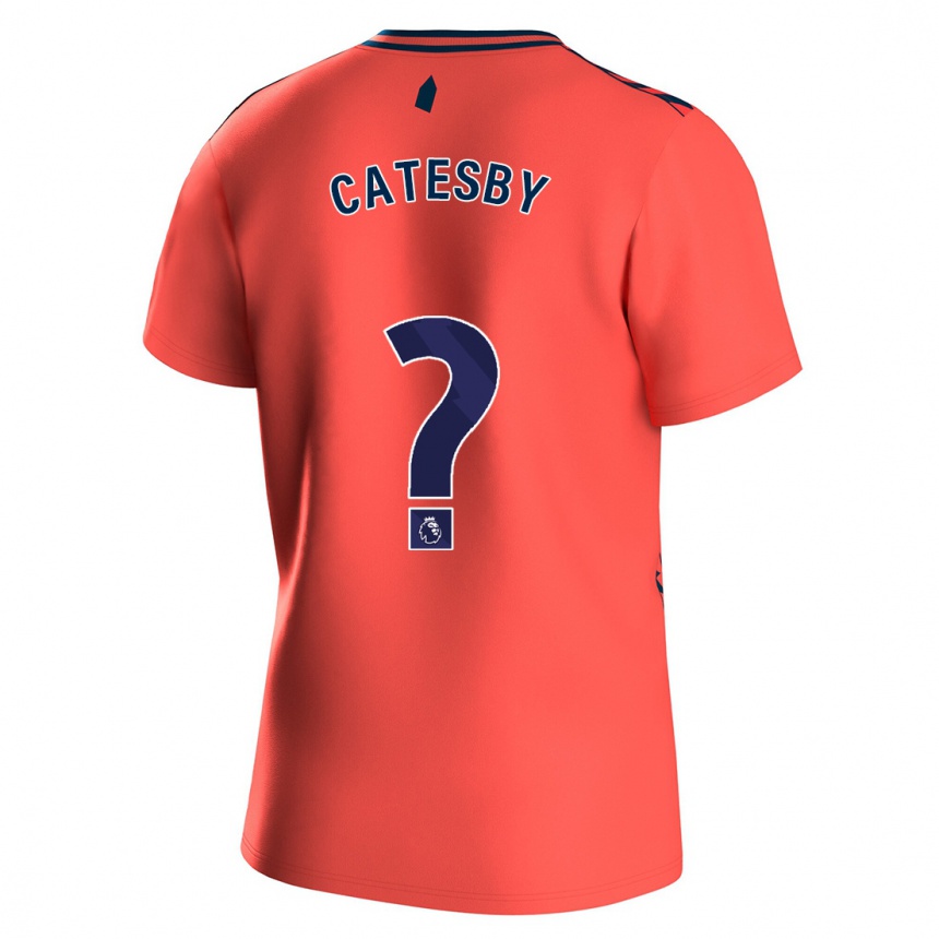 Kids Football Joel Catesby #0 Coral Away Jersey 2023/24 T-Shirt