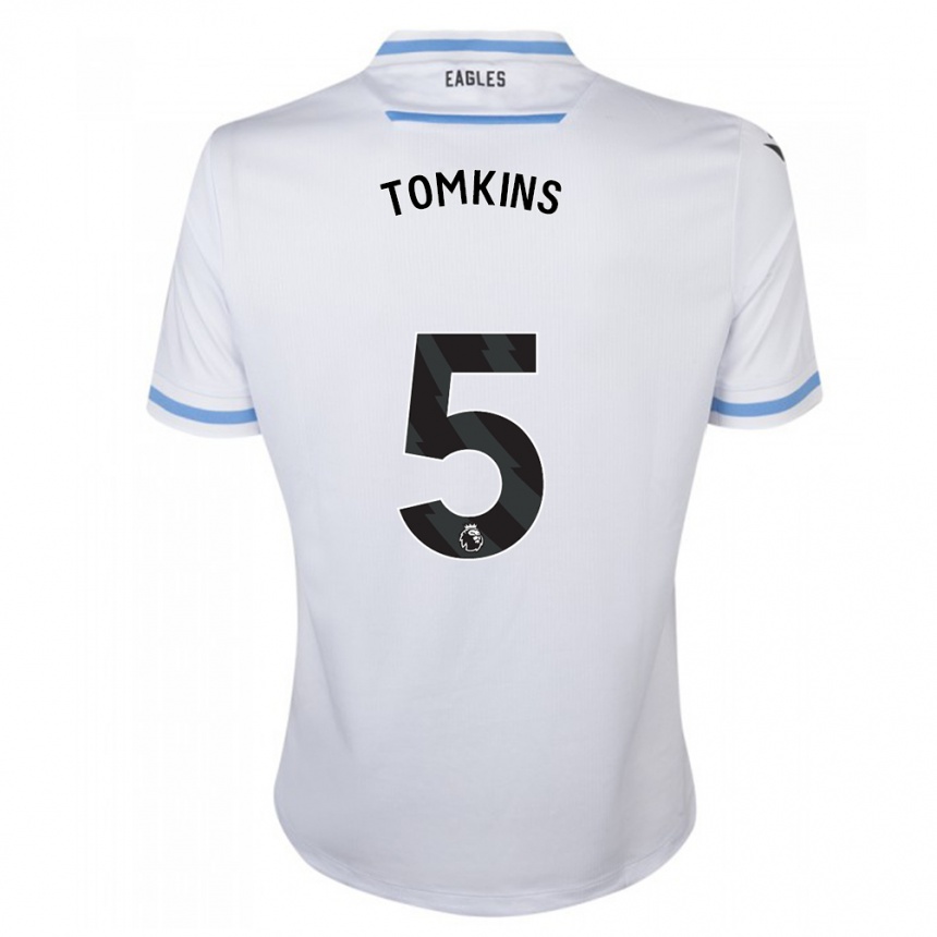 Kids Football James Tomkins #5 White Away Jersey 2023/24 T-Shirt