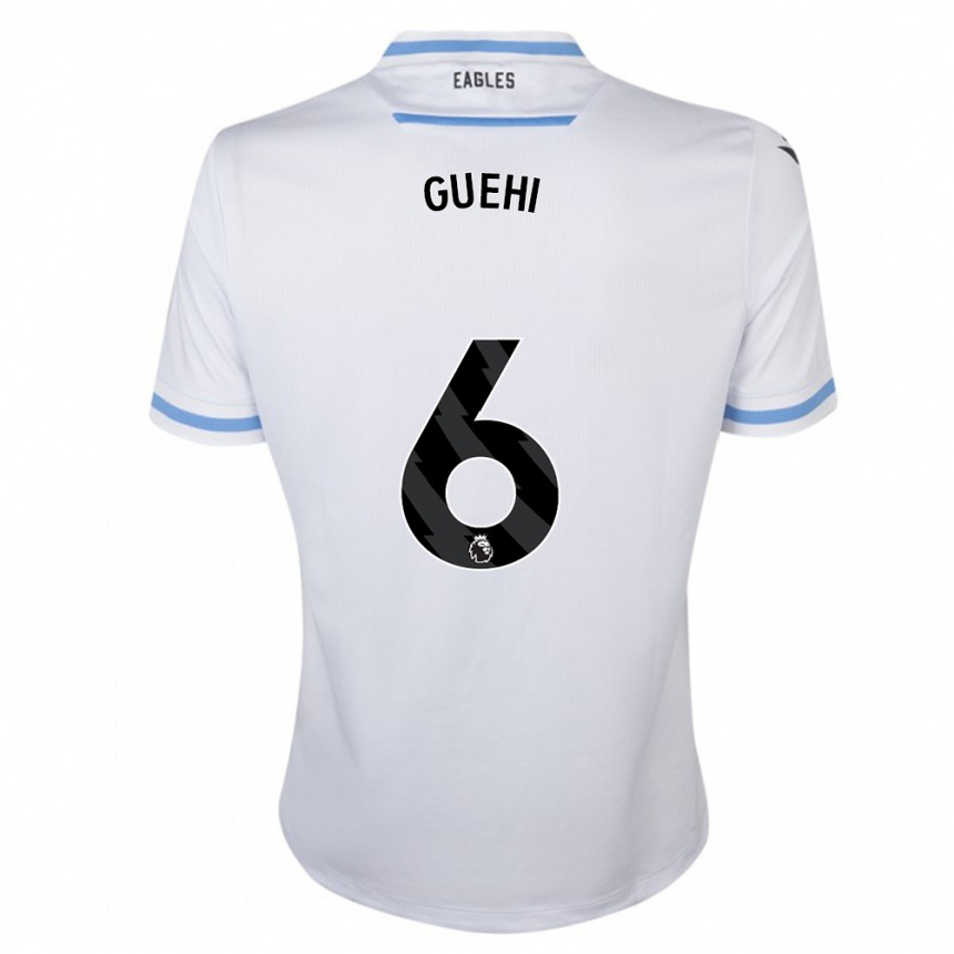 Kids Football Marc Guéhi #6 White Away Jersey 2023/24 T-Shirt