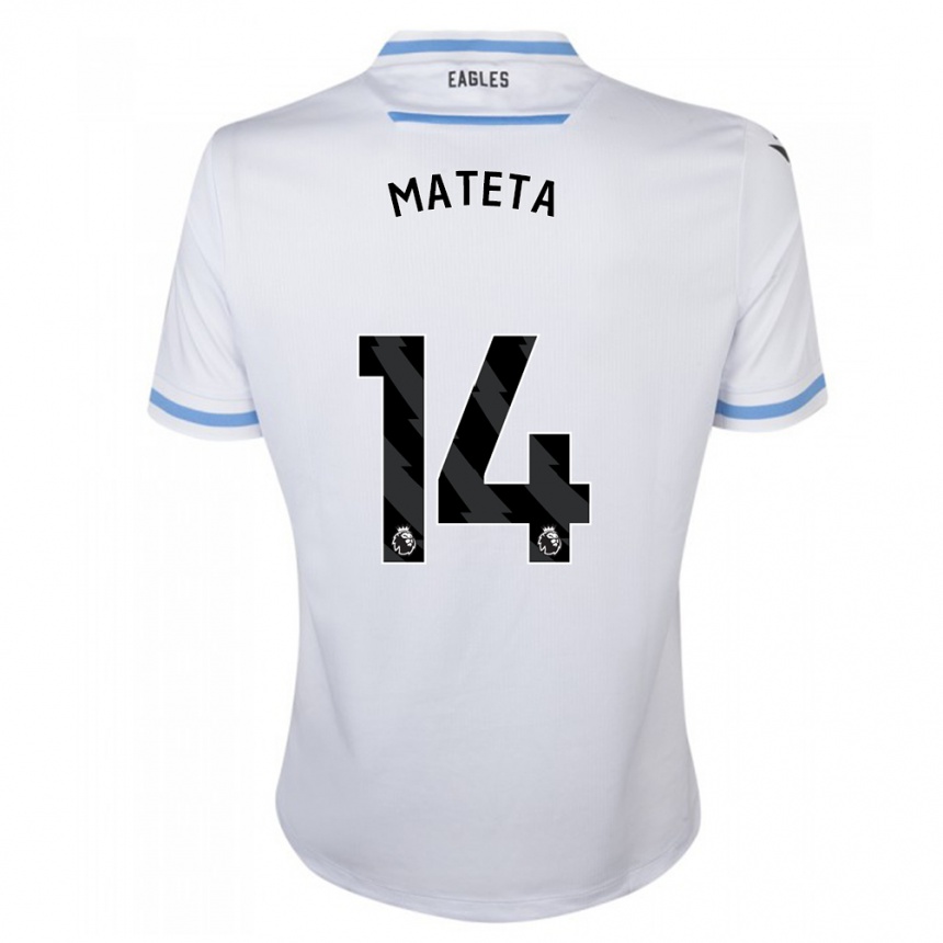 Kids Football Jean-Philippe Mateta #14 White Away Jersey 2023/24 T-Shirt