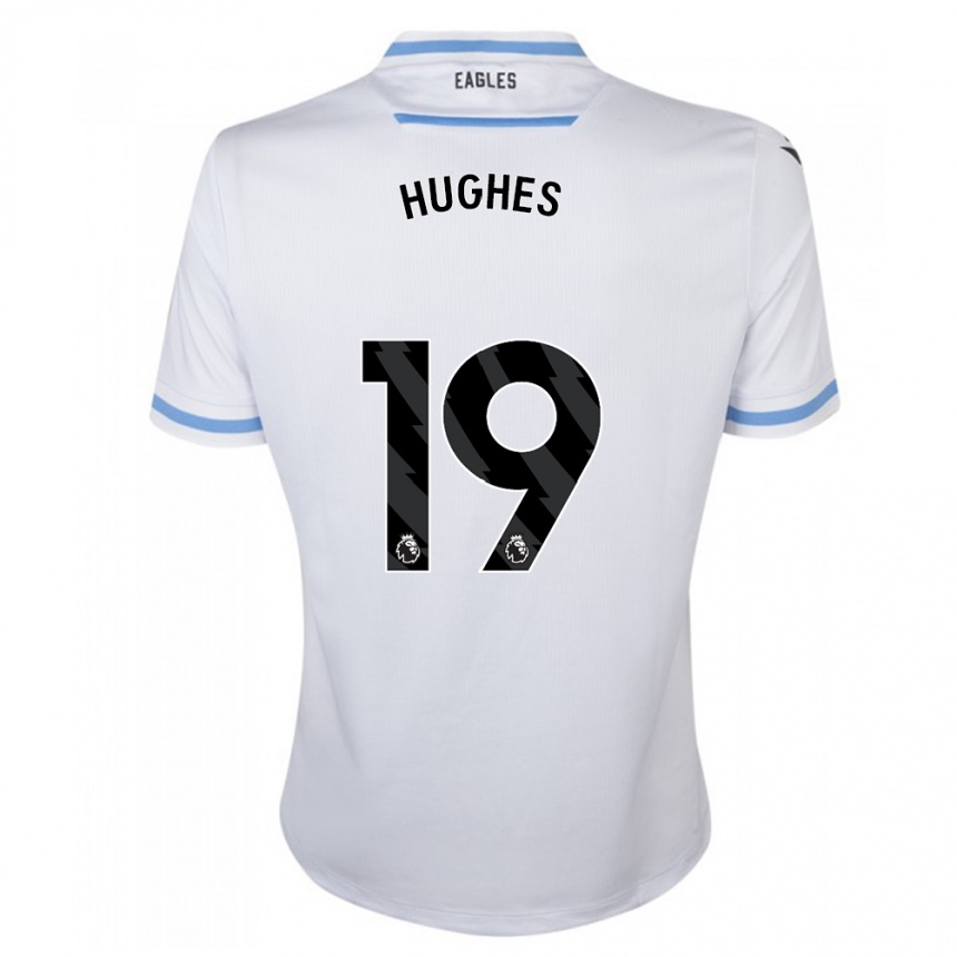 Kids Football Will Hughes #19 White Away Jersey 2023/24 T-Shirt