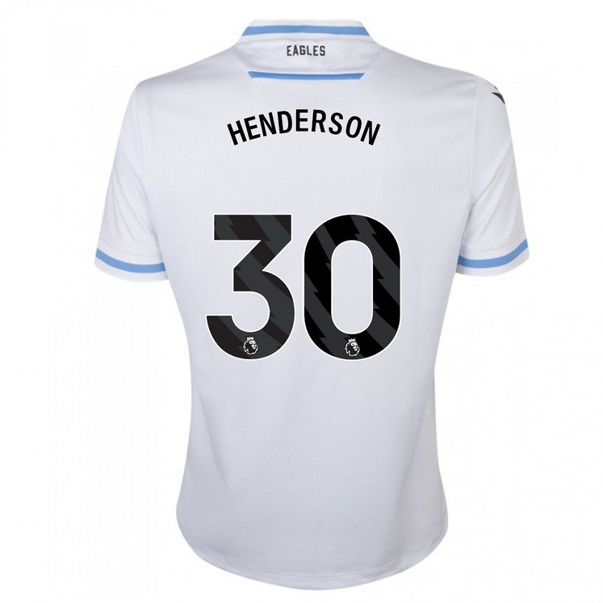 Kids Football Dean Henderson #30 White Away Jersey 2023/24 T-Shirt