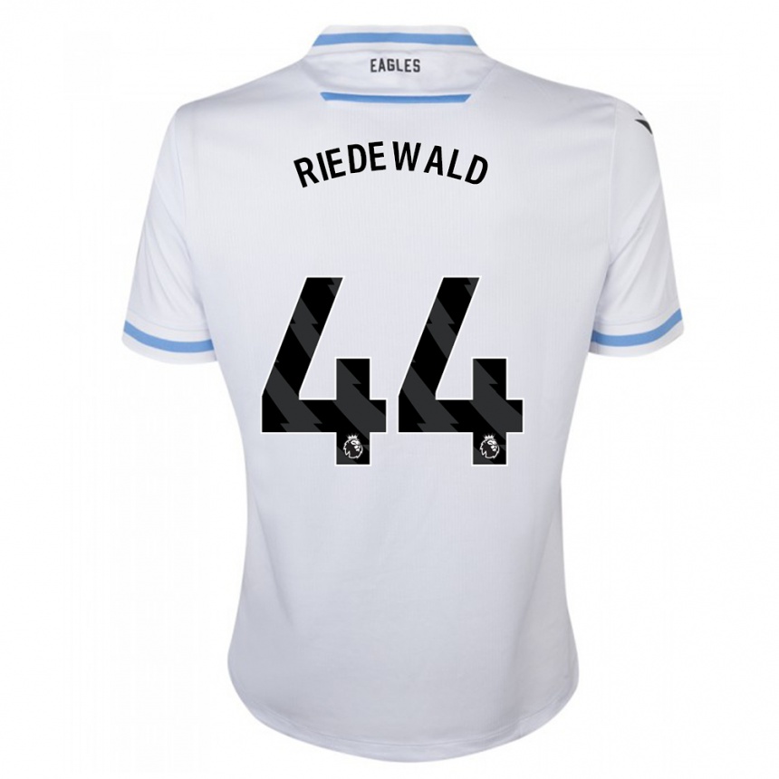 Kids Football Jairo Riedewald #44 White Away Jersey 2023/24 T-Shirt