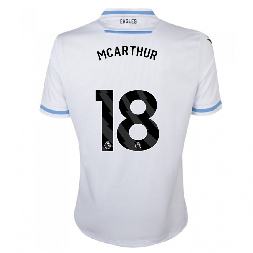 Kids Football James Mcarthur #18 White Away Jersey 2023/24 T-Shirt