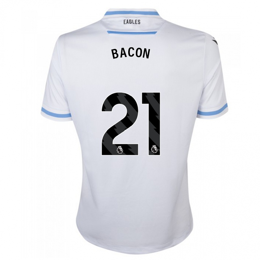 Kids Football Skye Bacon #21 White Away Jersey 2023/24 T-Shirt
