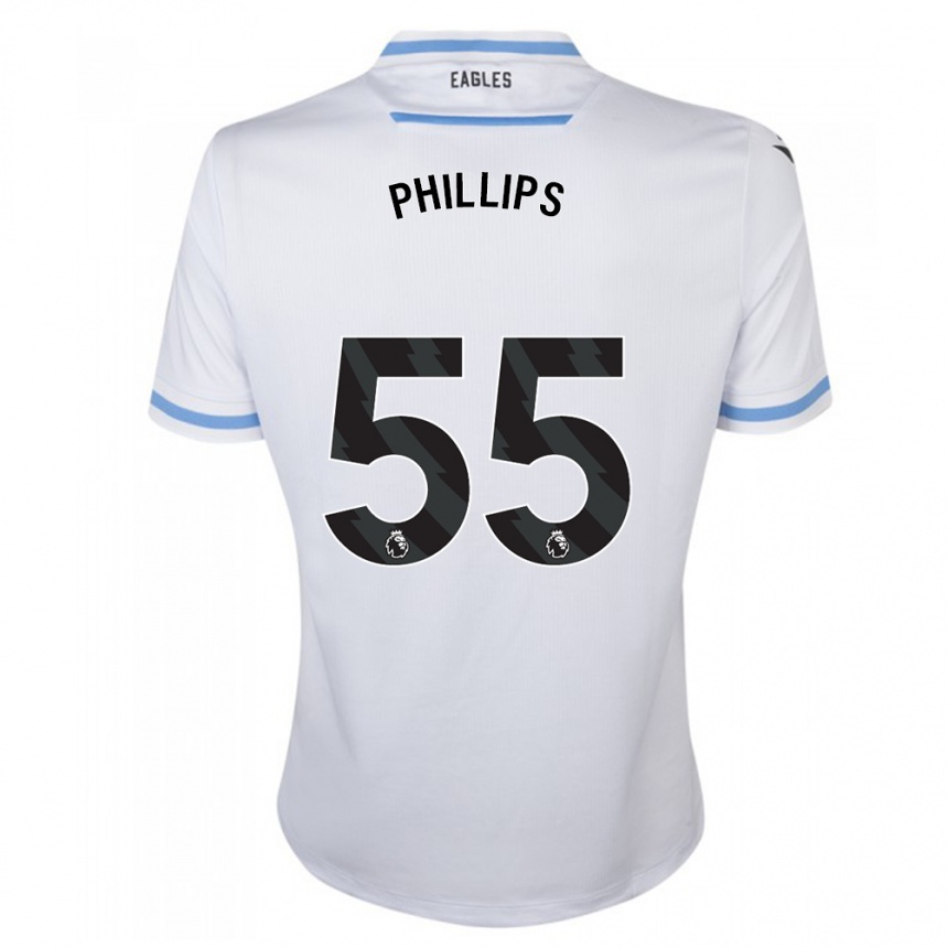 Kids Football Killian Phillips #55 White Away Jersey 2023/24 T-Shirt