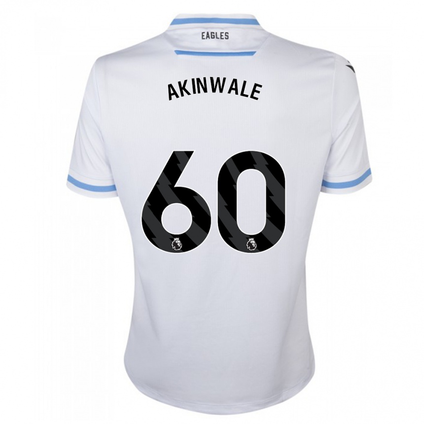 Kids Football Victor Akinwale #60 White Away Jersey 2023/24 T-Shirt