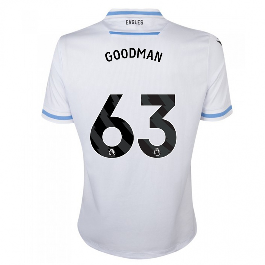 Kids Football Owen Goodman #63 White Away Jersey 2023/24 T-Shirt