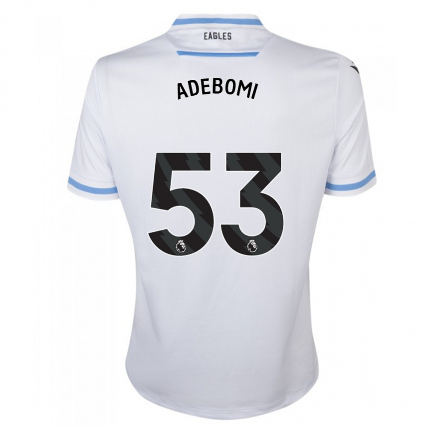 Kids Football Ademola Ola Adebomi #53 White Away Jersey 2023/24 T-Shirt