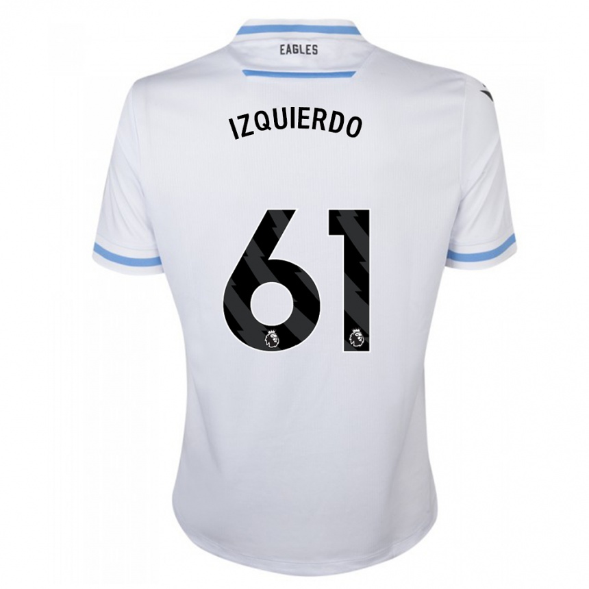 Kids Football Jackson Izquierdo #61 White Away Jersey 2023/24 T-Shirt