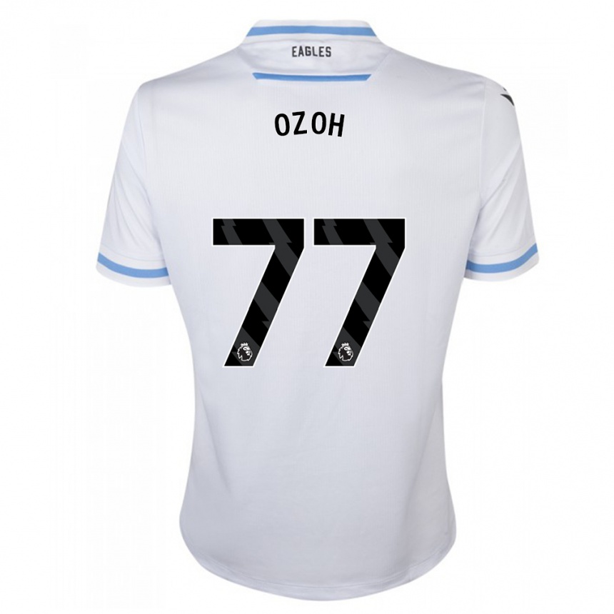 Kids Football David Ozoh #77 White Away Jersey 2023/24 T-Shirt