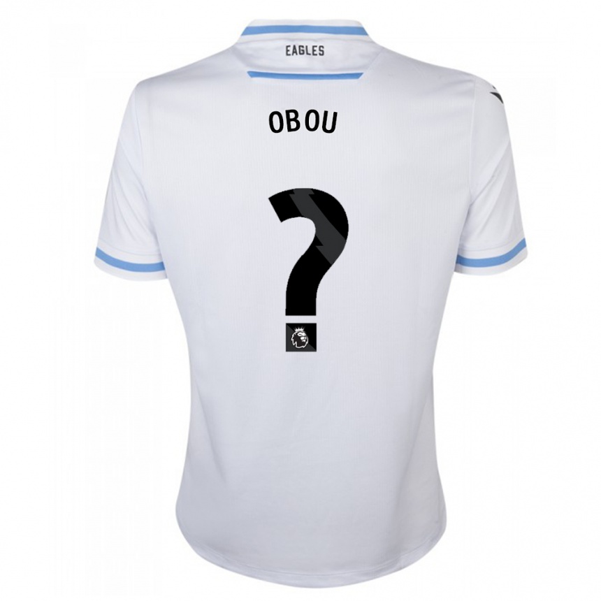 Kids Football David Obou #0 White Away Jersey 2023/24 T-Shirt