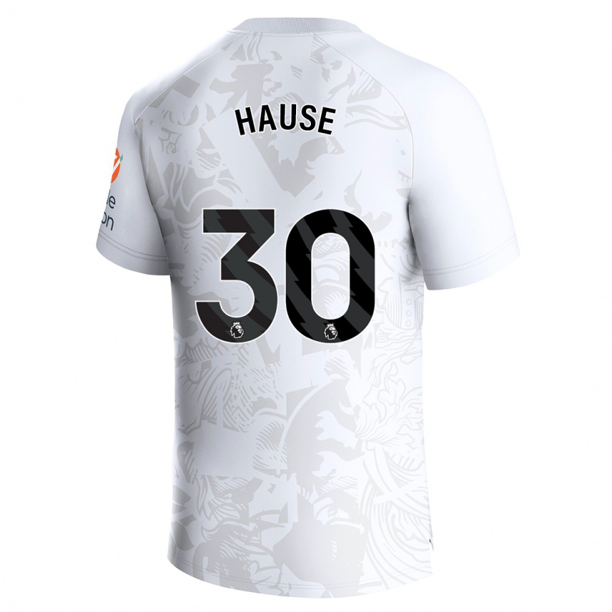 Kids Football Kortney Hause #30 White Away Jersey 2023/24 T-Shirt