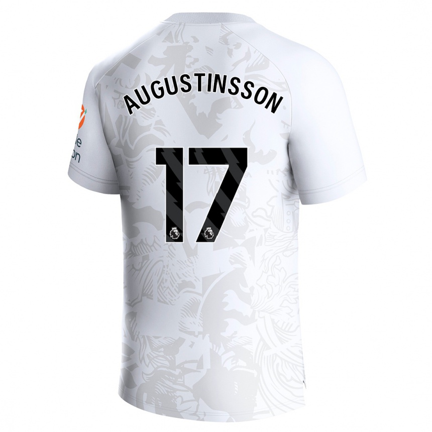 Kids Football Ludwig Augustinsson #17 White Away Jersey 2023/24 T-Shirt