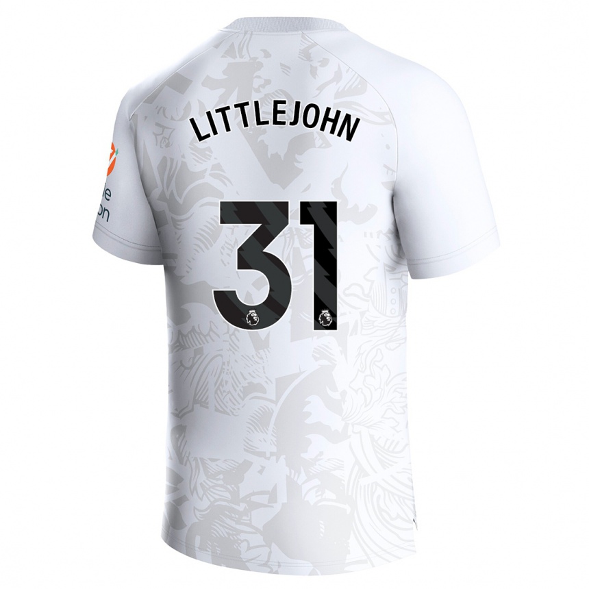 Kids Football Ruesha Littlejohn #31 White Away Jersey 2023/24 T-Shirt