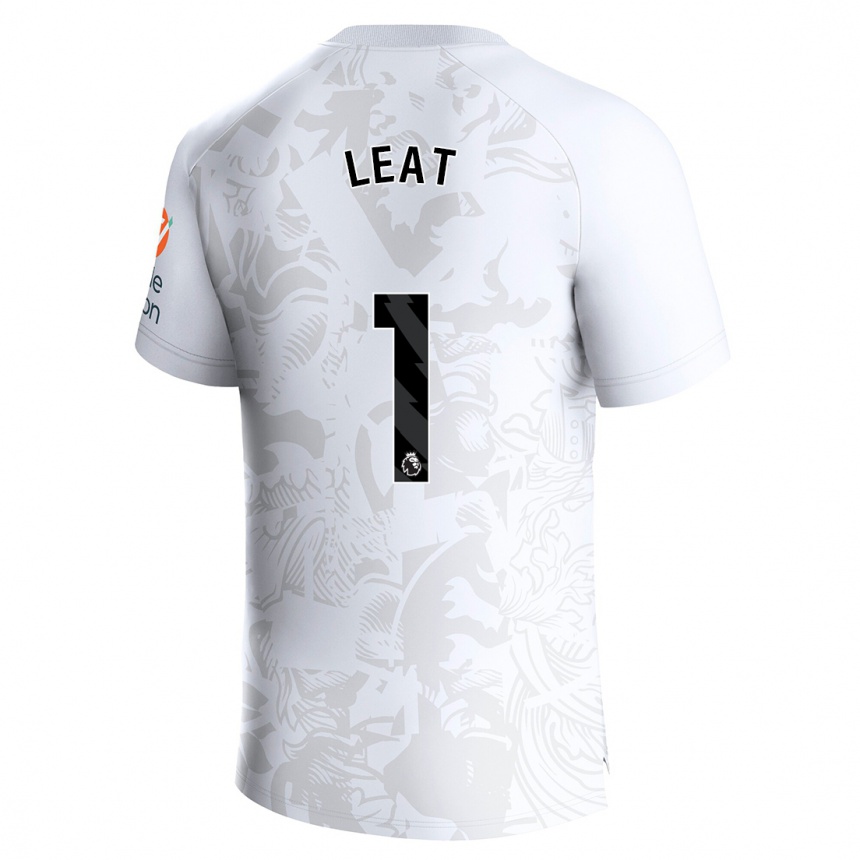 Kids Football Anna Leat #1 White Away Jersey 2023/24 T-Shirt