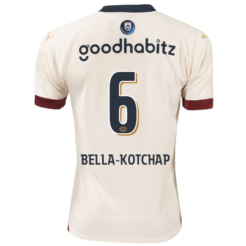 Kids Football Armel Bella-Kotchap #6 Off-White Away Jersey 2023/24 T-Shirt