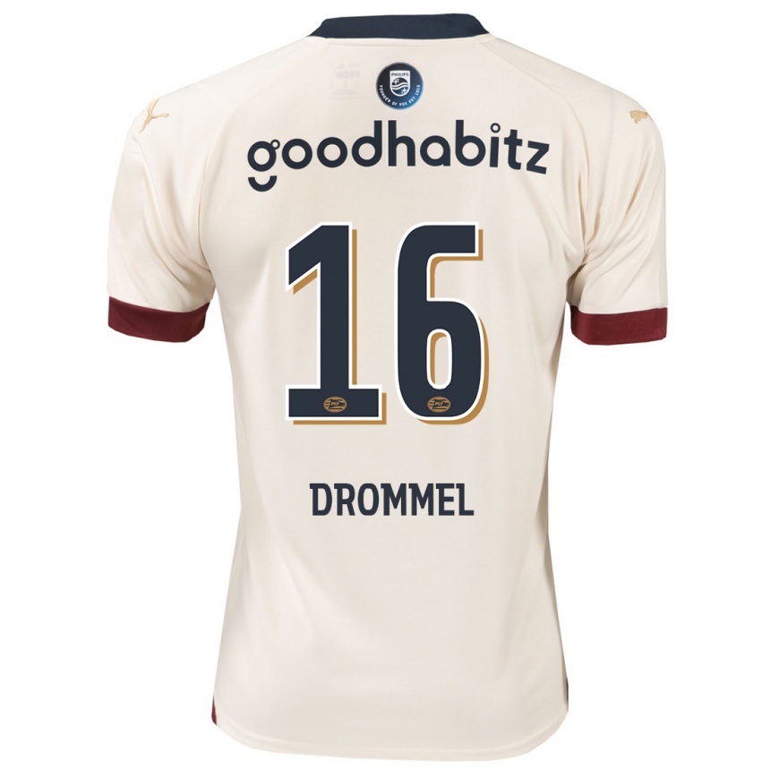 Kids Football Joël Drommel #16 Off-White Away Jersey 2023/24 T-Shirt