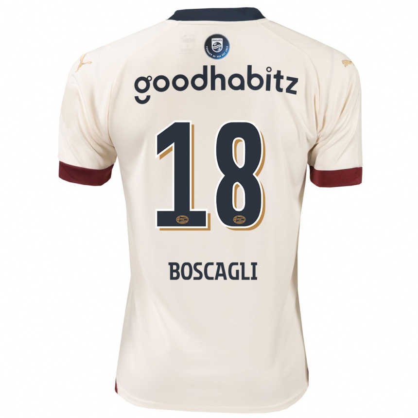 Kids Football Olivier Boscagli #18 Off-White Away Jersey 2023/24 T-Shirt