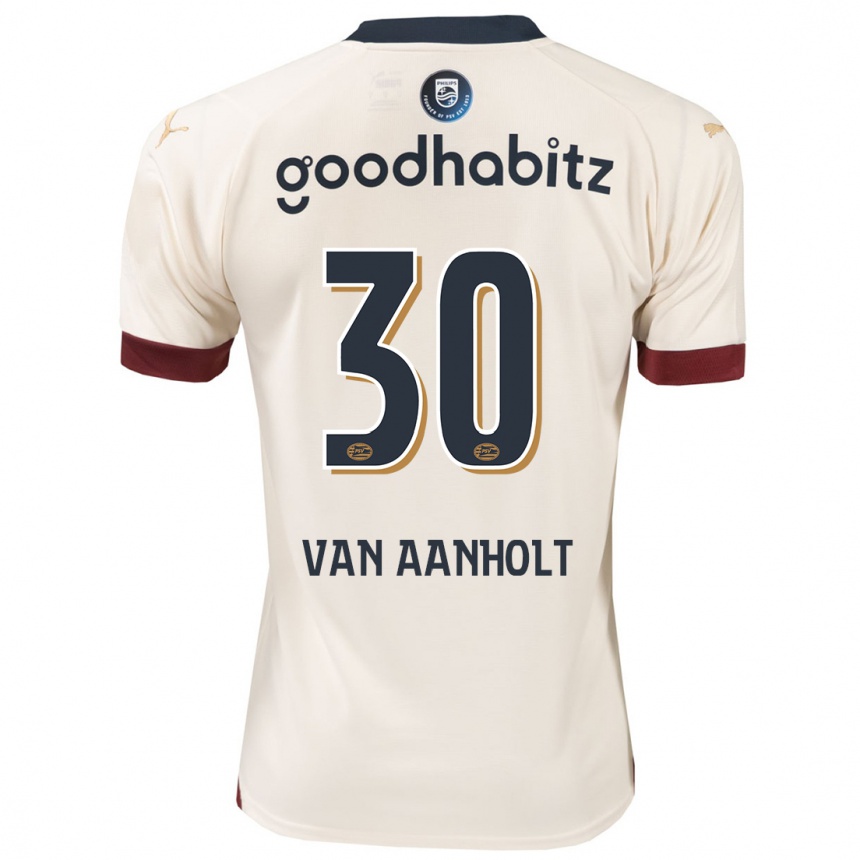 Kids Football Patrick Van Aanholt #30 Off-White Away Jersey 2023/24 T-Shirt