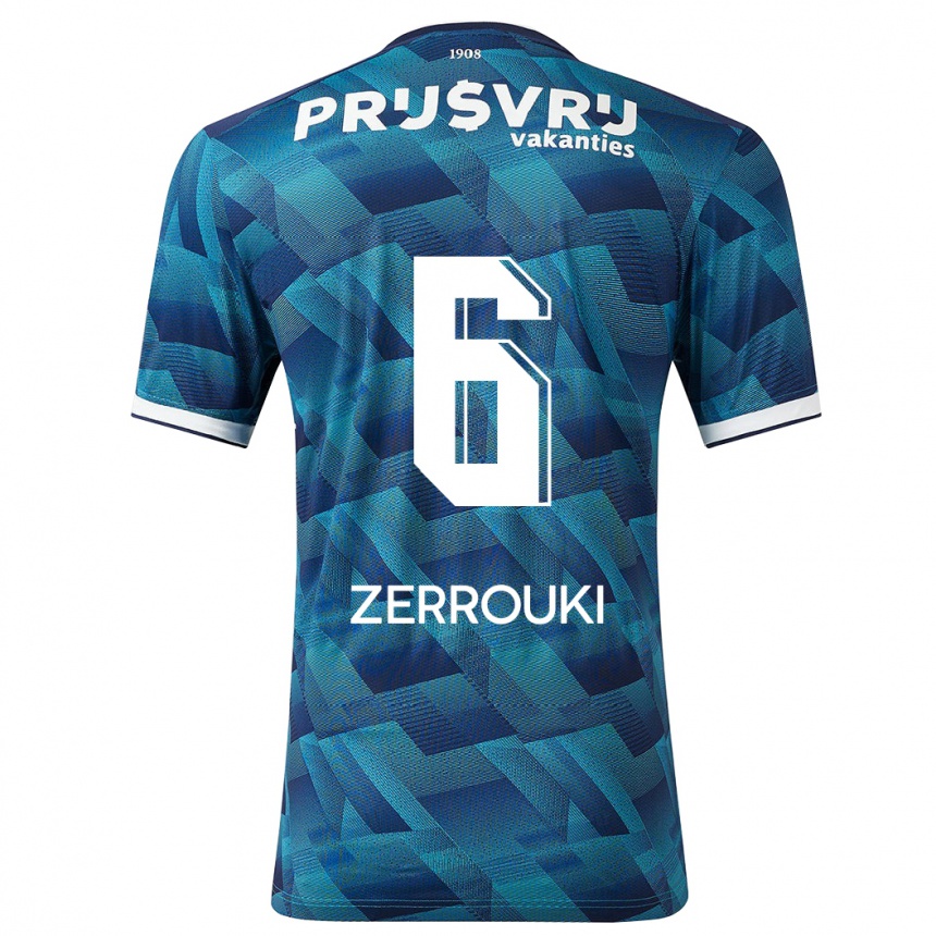 Kids Football Ramiz Zerrouki #6 Blue Away Jersey 2023/24 T-Shirt
