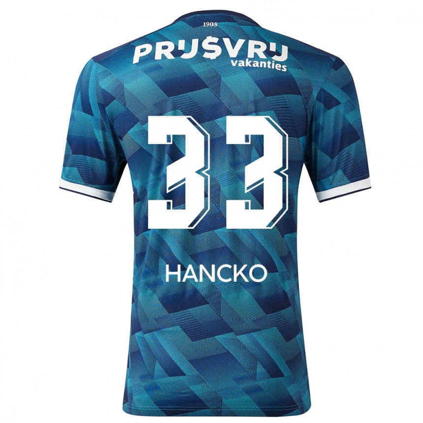 Kids Football David Hancko #33 Blue Away Jersey 2023/24 T-Shirt