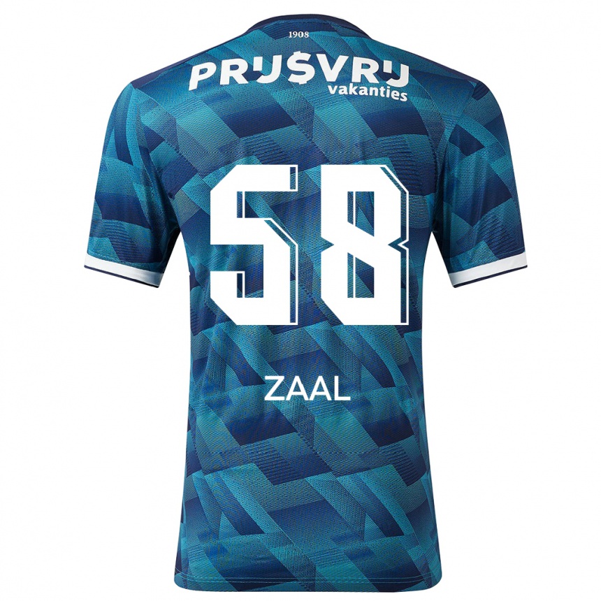 Kids Football Timo Zaal #58 Blue Away Jersey 2023/24 T-Shirt