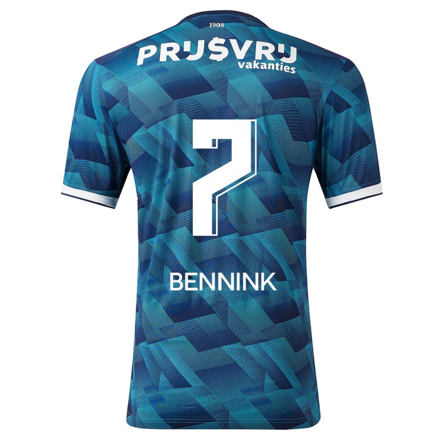 Kids Football Maxime Bennink #7 Blue Away Jersey 2023/24 T-Shirt