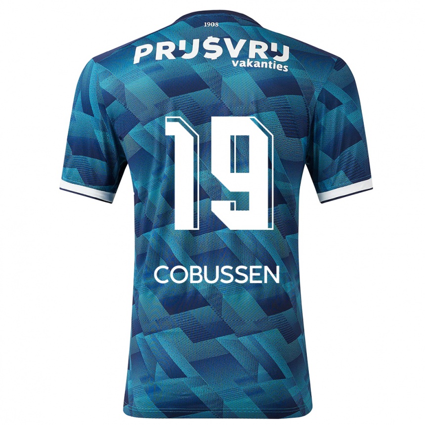 Kids Football Sophie Cobussen #19 Blue Away Jersey 2023/24 T-Shirt