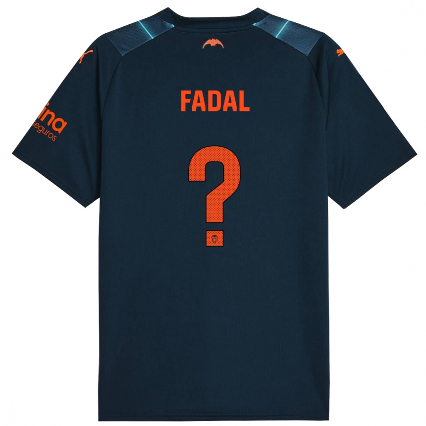 Kids Football Ali Fadal #0 Marine Blue Away Jersey 2023/24 T-Shirt