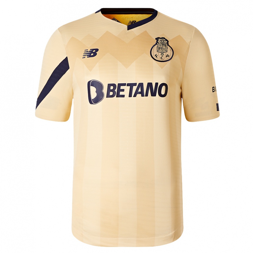 Kids Football Braima #0 Beige-Golden Away Jersey 2023/24 T-Shirt