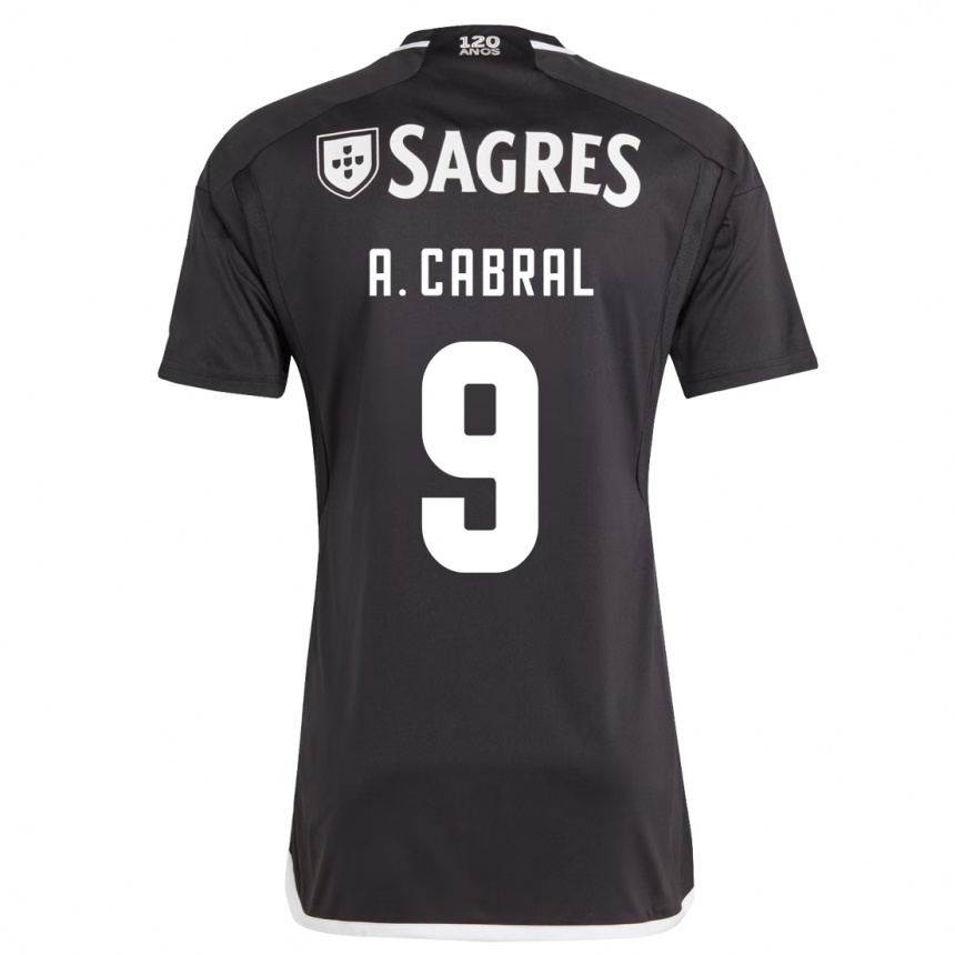 Kids Football Arthur Cabral #9 Black Away Jersey 2023/24 T-Shirt