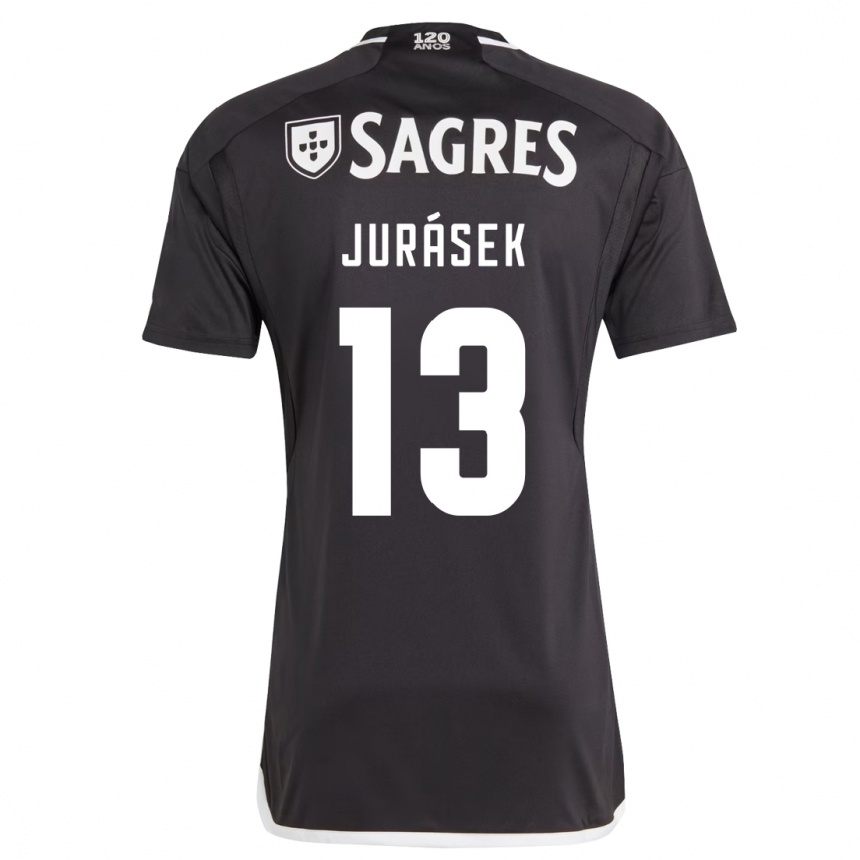 Kids Football David Jurásek #13 Black Away Jersey 2023/24 T-Shirt