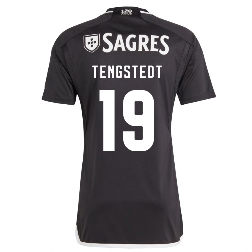 Kids Football Casper Tengstedt #19 Black Away Jersey 2023/24 T-Shirt