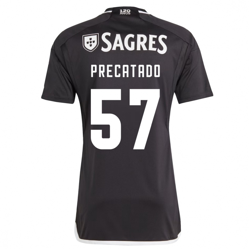 Kids Football Precatado #57 Black Away Jersey 2023/24 T-Shirt