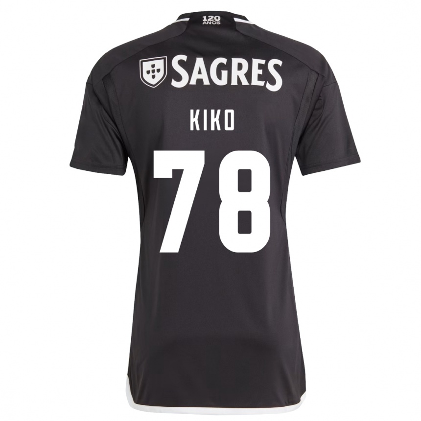 Kids Football Kiko #78 Black Away Jersey 2023/24 T-Shirt